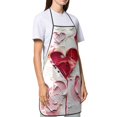 thumbnail image 4 of Pofeuu Textured Heart Abstract Art Print Aprons with Pockets, Cute Aprons for Kitchen, Cooking, Server, Barber, Chef Apron, 4 of 7