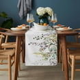 thumbnail image 2 of Eucalyptus Leaves Table Runner - 90 Inch Long, Kitchen Dining Table Runner Dresser Scarves, Summer Botanical Green Watercolor Farmhouse Decor for Coffee Tables Wedding Party Banquet, 2 of 8