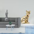 thumbnail image 2 of Dualoai Guan Yin Cat Statue Stone Ornament Artwork Feng Shui Collection Chinese Female Buddha Sculpture Kuanyin Figurine Animal Decorative Sculpture Art Craft Ornament for Cabinet Desk Fireplace, 2 of 8