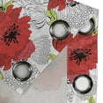 thumbnail image 4 of Ambesonne Flower Grommet Curtain, Bouquet of Spring Blooms, 50" x 72", Green Vermilion Black, 4 of 6