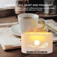 thumbnail image 6 of ​Flame Humidifier with LED Night Light & Aromatherapy - USB-Powered Mist Diffuser for Home - Remote Control, 250ml Tank, Auto Shut-Off (7.2"x4.5", Blue Flame Effect)​​ white, 6 of 9