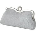 thumbnail image 2 of Evening Bag Woman Clutch Shiny Party Bag Versatile Handmade Bag Shoulder Satchel Bag, Bridal Prom Wedding Handbag/Silver, 2 of 8