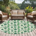 thumbnail image 4 of Round Rug 6Ft Washable Non-Slip, St Patricks Day Circle Area Rugs for Living Room Bedroom, Farmhouse Vintage Green Shamrock Indoor Floor Mats Carpet Runner for Home Decor Aesthetic, 4 of 8