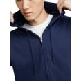 thumbnail image 2 of Hanes Essentials Men's EcoSmart Fleece Full Zip Hoodie, Sizes up to 3XL, 2 of 6