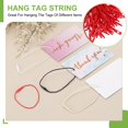 thumbnail image 3 of 300 Pcs Polyester Hang Tag String, 6 Inch Red Snap Lock Pins Loop Fastener Price Tag Ties for Clothes Shoes Luggage, 3 of 7