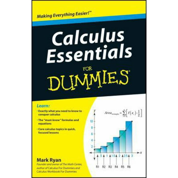 Pre-Owned Calculus Essentials for Dummies (Paperback) 0470618353 9780470618356