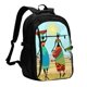thumbnail image 1 of Balery African Women Mochila con carga USB para hombre y mujer - Mochila impermeable y antirrobo para portátil con puerto USB para viajes, trabajo, estudios y universidad, 1 of 7