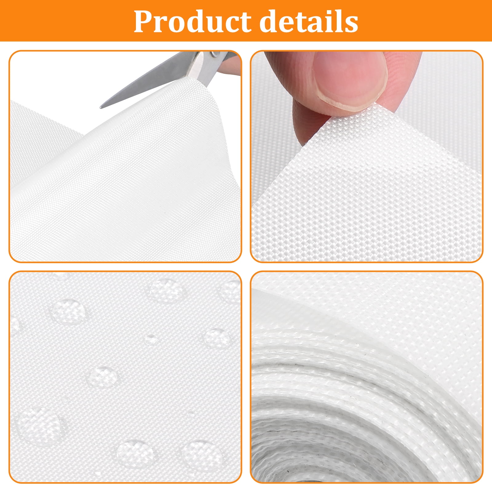 Vensio -16 Inch x 10ft Silicone Baking Mat Roll, Heat Resistant Non-Stick Pastry and Dough Rolling Mat for Kitchen Countertops, Reusable Cut-to-Size Oven Mat White