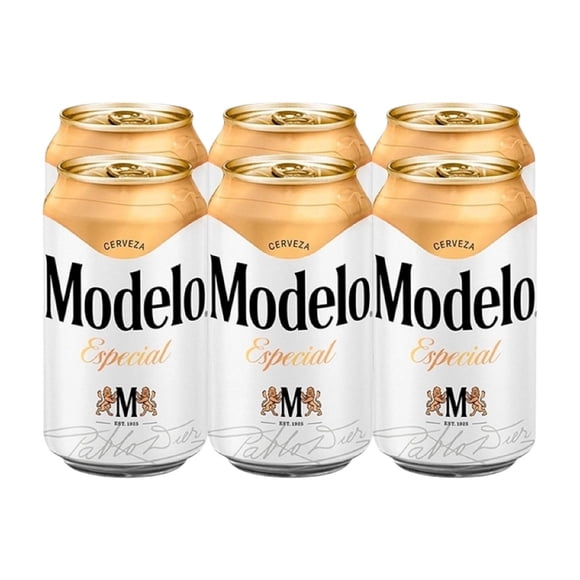 Cerveza clara Modelo Especial 6 latas de 355 ml c/u