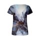 thumbnail image 5 of ICHUANYI Clearance Women Fashion Printed Casual V-Neck Short Sleeve Loose T-Shirt Blouse Tops(Black, M) ICHUANYI WER2023081005447, 5 of 5