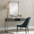 thumbnail image 4 of Uttermost Taja Modern Wood and Stainless Steel Writing Desk in Brass/Woodtone, 4 of 7