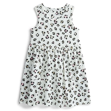 Wonder Nation Toddler Girls Sleeveless Knit Tank Play Dress, Sizes 12M–5T