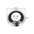 thumbnail image 2 of Unique Bargains 4 Pcs Haut-Parleur à Aimant Interne Rond 8 Ohms 2W 23mm Dia Coque en Acier, 2 of 3