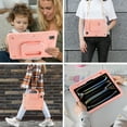 thumbnail image 2 of Rugged Case for Apple Pro 11 Inch 2024, Heavy Duty Shockproof Kickstand Handle Design with Shoulder Strap Kids Friendly Drop Protection Case for iPad Pro 11 M4 2024, Pink, 2 of 5