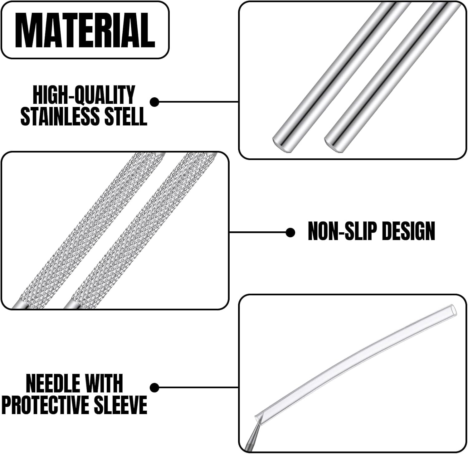 Ceramic Needle Modeling Clay Carving Tools Stainless Steel Clay Needle Polymer Detail Pottery Tool Kit Pottery Sculpture Needle Supplies for Sculpting Carving Texture Art (50 Pcs)