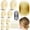 Light Gold, variant on 63Pcs Hair Bun Maker Set with 8 pcs Hair Buns for Women, 10 Hair Nets Invisible, 40 U Pins, 5 Elastic Ties for Ballet, Work, Women