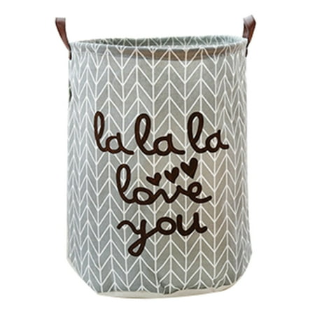 Extra Large Laundry Baskets Jeobest Large Collapsible Laundry Hamper with Handles Waterproof Dirty Clothes Laundry Basket Foldable Bin Storage Basket Organizer for Kids Baby Toy Collection 19.7 x 15.7 inch (Gray Arrow) MZ ()