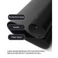 thumbnail image 3 of FOAUUH Non-Slip Desk Pad,Mouse Pad,Waterproof PVC Leather Desk Table Protector,Ultra Thin Large Desk Blotter, Easy Clean Laptop Desk Writing Mat for Office Work/Home/Decor(Black, 31.5" x 15.7"), 3 of 6