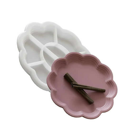 YIEMEEN Flexible Round Silicone Tray Mold For DIY Resin Crafts And Home Decors Projects