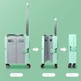 thumbnail image 2 of Foldable Shopping Trolley, Plastic Folding Storage Cart Handcart With 360°Rotate Wheels & Telescoping Handle, 2 of 3