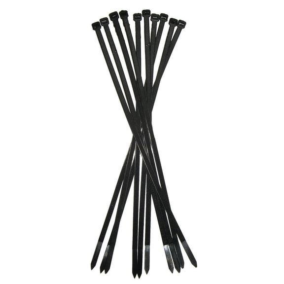 100pc 15" Black Cable Ties