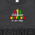 thumbnail image 4 of Inktastic Celebrate Juneteenth 6-19-1865 Girls Baby Dress, 4 of 5