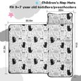 thumbnail image 5 of Cat and Flower White Pattern Teens Toddler Nap Mat with Pillow, Sleeping Mat Bag for Preschool Daycare 51"x22", 5 of 6