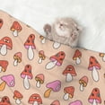 thumbnail image 2 of Yiaed 70s Mushroom Print Dog Blankets-Cat Blanket Washable for Couch Protection,Puppy Blanket, Soft Plush Reversible Throw Furniture Protector-Small, 2 of 8