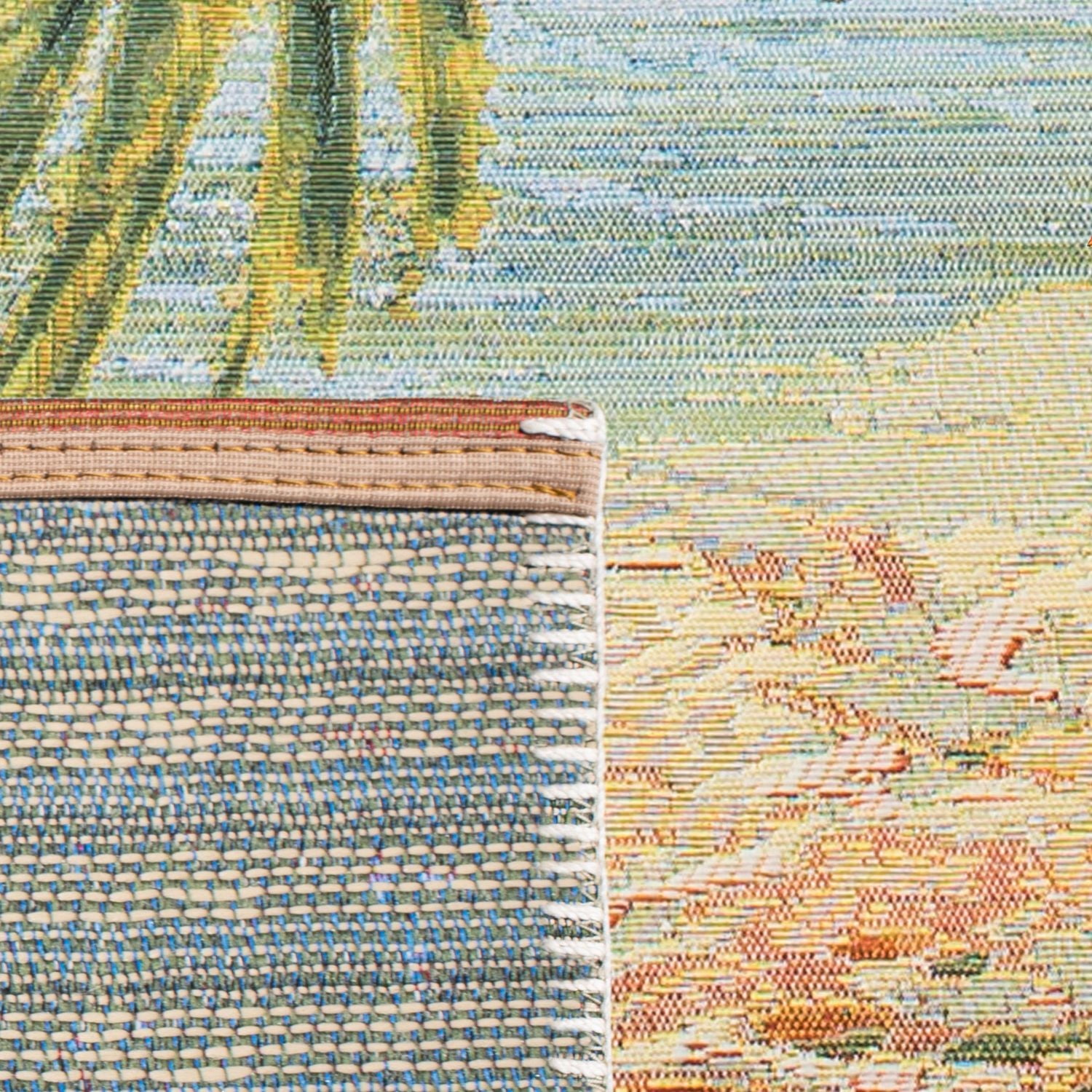 SAFAVIEH Barbados Beach Waves Outdoor Area Rug