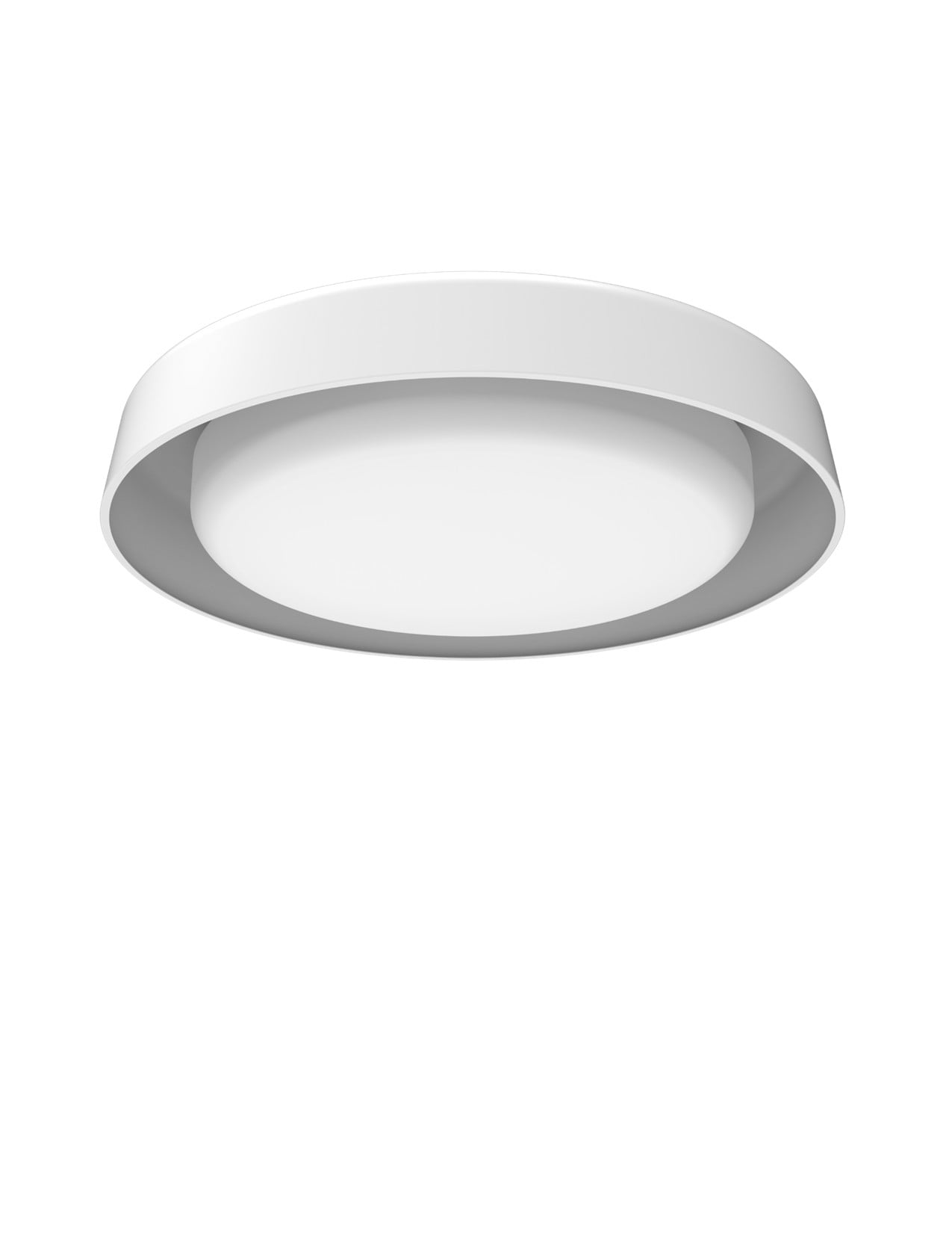 ETI 16 in. Century Dimmable LED Flush Mount Ceiling Light with White Drum Shade, 1800 Lumen, 3CCT Color Preference, 120-Volt, C01172401A