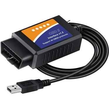 ELM327 USB Adapter OBD2 Scanner for Windows, ELMconfig FoCCCus Diagnostic Scan Tool with MS-Can/HS-Can Switch for Ford Lincoln Mazda Mercury Series Vehicles