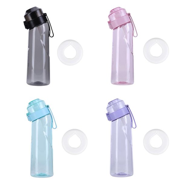 Botella de bebida de 650 ml con sabor a pajita para acampar, senderismo, pesca (verde)