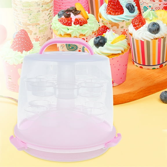 Thickened Multi-Layer Cake Box, 6 8 Inch Portable Cake Box, Eco-Friendly Pp Plastic Cupcake Box, Transparent Muffin Cup Cake Box