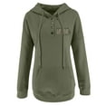 thumbnail image 4 of Vedolay Sweatshirt for Women 2023 Long Sleeve Oversized Hoodie Crew Neck Casual Loose Fall Sweatshirt Clothes,Green 3XL, 4 of 4