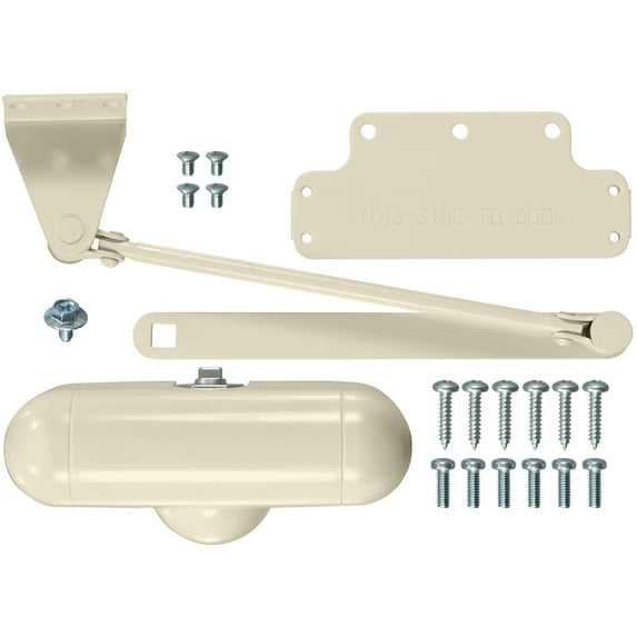 Hampton Products International WC11 Size 1 White Adjustable Speed Door Closer