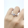 thumbnail image 6 of Art Deco Solitaire Wedding Ring Cubic Zirconia 925 Sterling Silver Size 7, 6 of 8