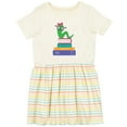 thumbnail image 3 of Inktastic Bookworm Girls Reading Girls Toddler Dress, 3 of 5