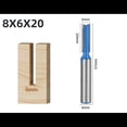 thumbnail image 3 of Juego de brocas para enrutador inferior de limpieza, herramienta de cepillado de superficies de carburo de doble flauta, diámetro de corte, 7 Uds., 3 of 5