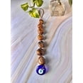 thumbnail image 2 of crystalmiracle Tigers Eye 10" Wall Hanging Evil Eye Crystal Healing Reiki Feng Home Office Gift Décor, 2 of 3
