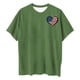 thumbnail image 3 of Camiseta de Cuello Redondo Impresa Delantera Y Trasera Del Día de la Independencia de las Mujeres, Tops Cortos Casuales para las Mujeres, 3 of 5