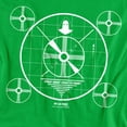 thumbnail image 2 of Space Ghost Coast to Coast Women's T Shirt, Kelly Green, 2X-Large, 2 of 6