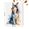 thumbnail image 3 of Siberian Husky Watercolor Canvas Wall Art Home Decor Pet Gift for Living Room Bedroom Office Living Room, 3 of 8