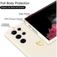 thumbnail image 4 of for Samsung Galaxy S22 Ultra Case Cute Slim Shockproof Phone Case with Wireless Charging Support and Protection, Cream, 4 of 15