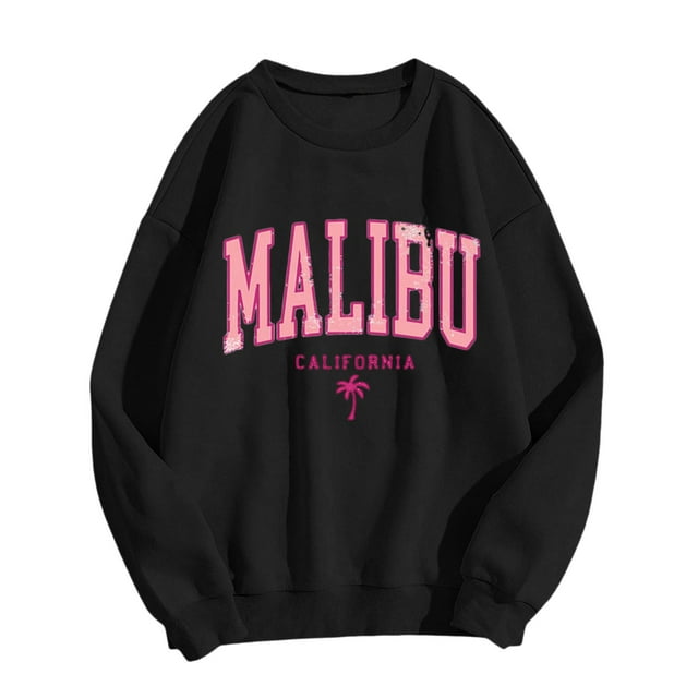 HNMKIU Chemise à Manches Longues Femme Imprimé MSLIBU Adulte Unisexe Col Rond Sweat à Capuche