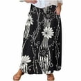 thumbnail image 2 of WXLWZYWL Maxi Skirts for Women Ankle Length Skirt Casual Long Skirt High Waisted Maxi Skirt Reg and Plus Size Skirt Long Skirt with Pockets, 2 of 5