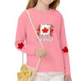 thumbnail image 5 of ITSAME Long Sleeve T-Shirts for Girls, Fashion Print Crewneck Cotton Kids Casual Comfortable Pullover Tee Pink Size 3T, 5 of 8