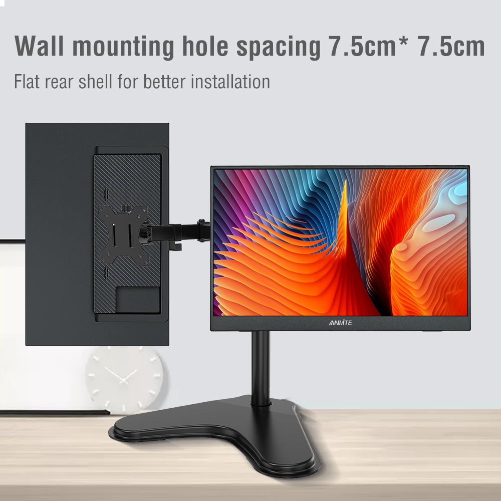 Anmite 15.6 Inch Portable LCD Monitor, 1920 x 1080 Resolution, Compatible with Laptop, Switch, PS4, Xbox, Raspberry Pi