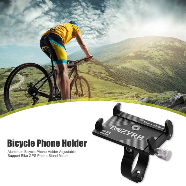 Bicicleta Motocicleta Eléctrica Soporte de aluminio Ndcxsfigh para teléfono de Soporte ajustable para teléfono con GPS para (Negro)