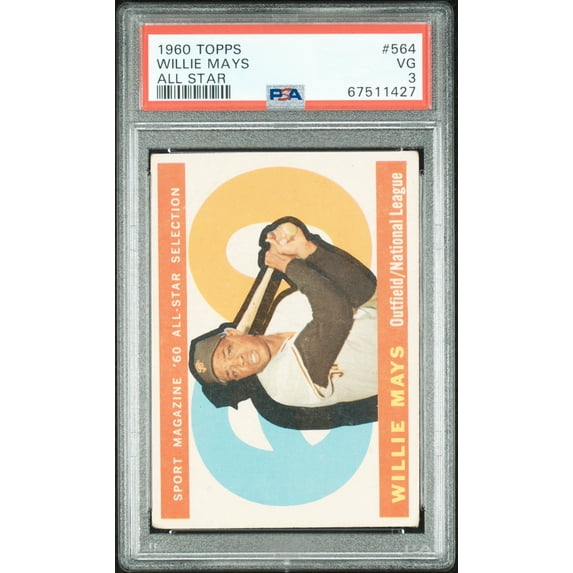 1960 Topps Willie Mays #564 All Star PSA 3
