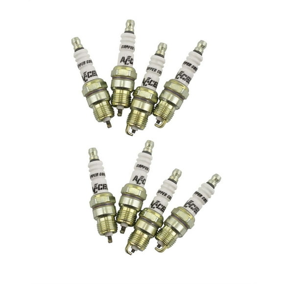 ACCEL Ignition Spark Plug 8199 U-Groove; With Resistor; Copper Core Material; Copper Electrode Tip Material; Header Plug; Set of 8